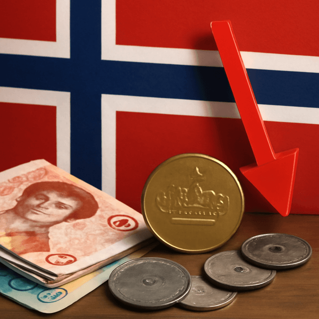 FX Updates: The Norwegian Krone has depreciated by 1.12%.