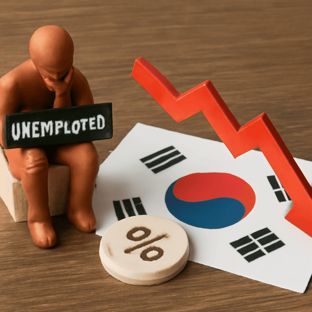 The jobless rate in South Korea decreased to 2.6% in June.