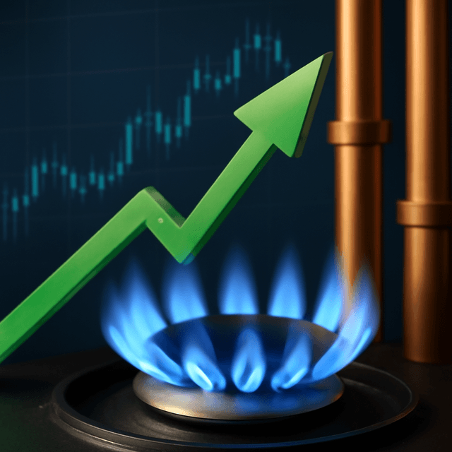 Energy Commodities Updates: Natural gas has increased by 2.46%.