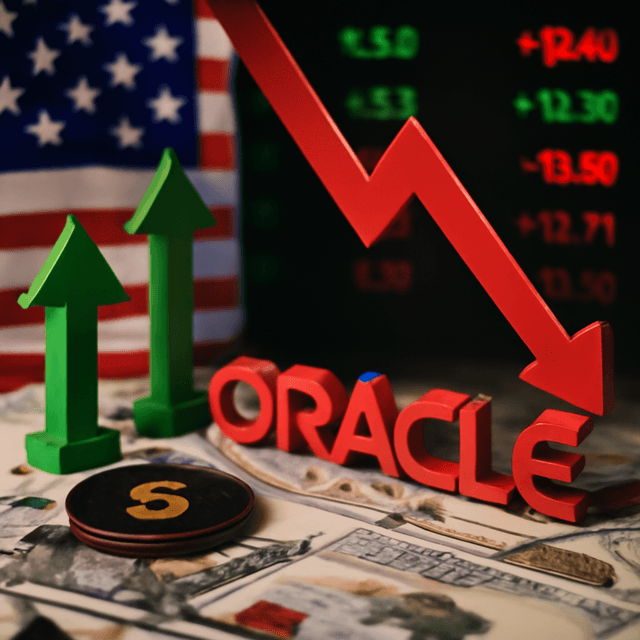 US futures are showing a mixed performance, with Oracle experiencing a decline.